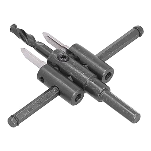 CHICIRIS Einstellbarer Kreis -Loch -Cutter Werkzeug mit Wellenbreite 9,5 Mm für Saubere Schnittholzöffnungen, Ersatzzubehör für Vertikale Bohrer (30-120 mm) von CHICIRIS