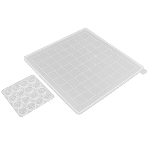 CHICIRIS Elegantes Schachharzform -Kit mit Schachkästen, 2pcs Transparente Silikonformen für Einzigartige Kreationen, Als von CHICIRIS
