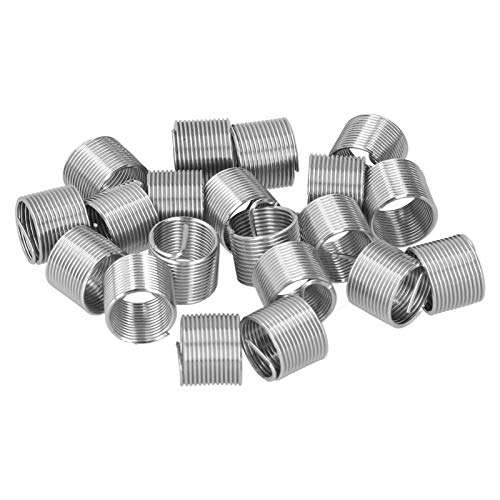 CHICIRIS Fadenreparatur -Kit - 20pcs M14 X 1,25 Spiralkreis Einsatz Reduziermutter Gewinde Erweitert Einsatz für Hydraulische Maschinerie (1.5D) von CHICIRIS