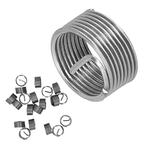 CHICIRIS Fadenreparatur -Kit - 20pcs M14 X 1,25 Spiralkreis Einsatz Reduziermutter Gewinde Erweitert Einsatz für Hydraulische Maschinerie (1D) von CHICIRIS