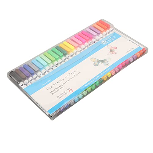 CHICIRIS Fehlerhafte Fisk -Fissur Feine Trocknungsspitzen Graffiti -Marker für Stofffarbe Leinwand, 24pcs CHICIRIS Fehlerhafte Fisk -Fissur Feine Trocknungsspitzen Graffiti -Marker für Stofffarbe Leinwand, 24pcs von CHICIRIS
