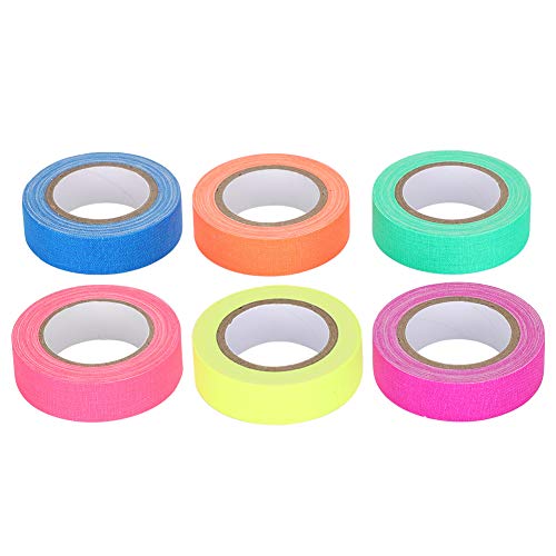 CHICIRIS Glühen Im Dunklen Klebeband Neon Farben Band für Hotels und Filme 6PCS Luminous für Treppen, Türen und Gänge von CHICIRIS