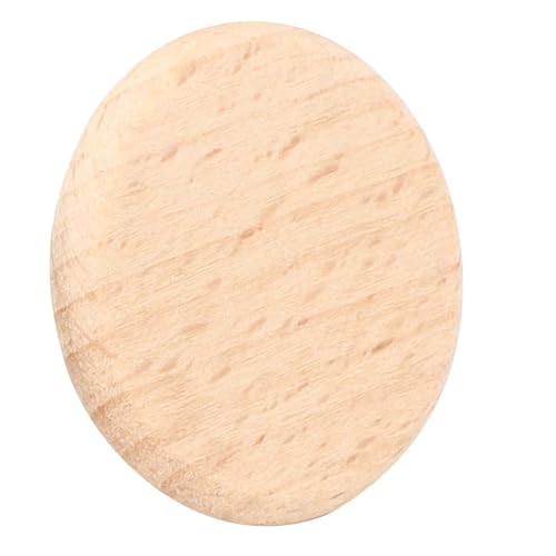 CHICIRIS Hölzerne Leere Scheiben Runde Buchenchip -DIY -Accessoires für Kleidung, Armbänder, Tags 50pcs Leere Holzspäne (3,8 cm) von CHICIRIS