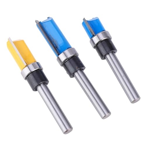 CHICIRIS Holzbearbeitungs -Mahlen -Cutter Router Bit für Trimmer/Gravurautomaten, 3PCS Schnittmetallklingen von CHICIRIS