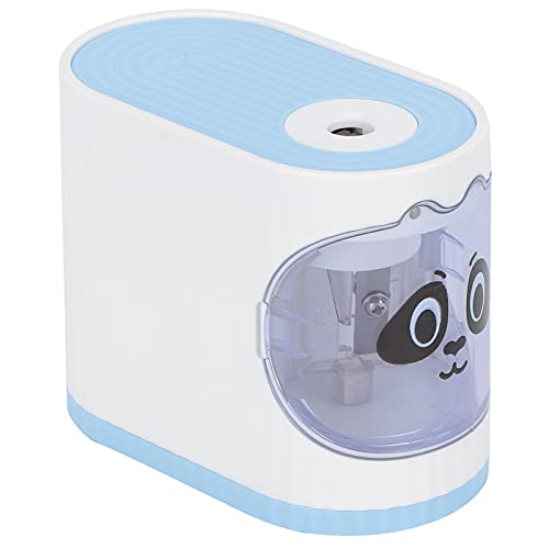 CHICIRIS Klassenzimmer Elektrischer Bleistiftspitzer Cartoon Design, Auto -Stopp -Funktion, Geeignet für Künstler und Fachkräfte, USB/Batterieantrieb (BLUE) von CHICIRIS