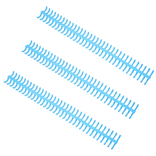 CHICIRIS Langlebige 12-mm-Kunststoffbindungswirbelsäule 10pcs Set, 34 Loch Abnehmbare Bindungsschleife für Papier, Büroschulenversorgungen (BLUE) von CHICIRIS