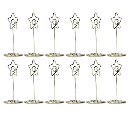 CHICIRIS Memo -Ordner Runde Note Halter Eleganter Desktop Golden Star Hochzeitskartenhalter für Office Desk Home Decor 12 PCs CHICIRIS Memo -Ordner Runde Note Halter Eleganter Desktop Golden Star Hochzeitskartenhalter für Office Desk Home Decor 12 PCs von CHICIRIS