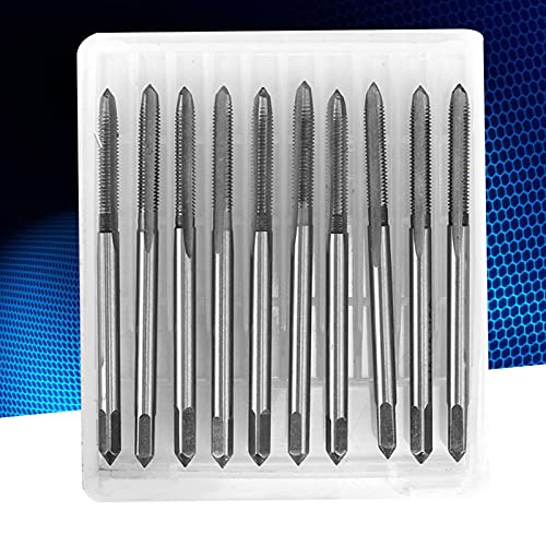 CHICIRIS Metrische Hochgeschwindigkeitsstahl Gerade Flötenmaschinenhahnsatz für Metallschnitt M3 M8 M10 M12, 10pcs für Workshop -Arbeiter (M3*0,5 (10 Stück)) von CHICIRIS