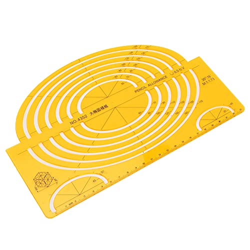 CHICIRIS Multifunktionale Architektonische Vorlage Hohl Geometrischer Herrscher, Langlebige Zeichenvorlage für Verschiedene Formen, Verbesserung der Zähigkeit und Stärke, Geeignet für die Messung, CHICIRIS Multifunktionale Architektonische Vorlage Hohl Geometrischer Herrscher, Langlebige Zeichenvorlage für Verschiedene Formen, Verbesserung der Zähigkeit und Stärke, Geeignet für die Messung, von CHICIRIS