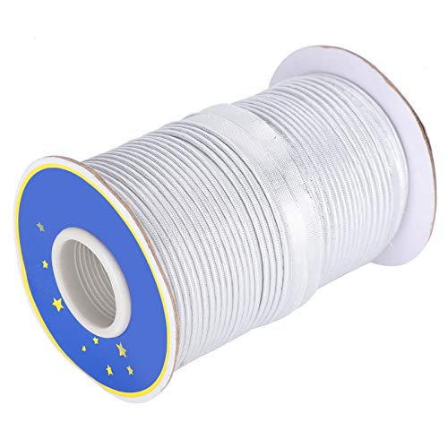 CHICIRIS Nähgeflechtspitzenverzerrung Klebeband Faltenfest für Hauseinrichtungen 1 Cm Breite DIY Handgefertigt (SILVER) von CHICIRIS