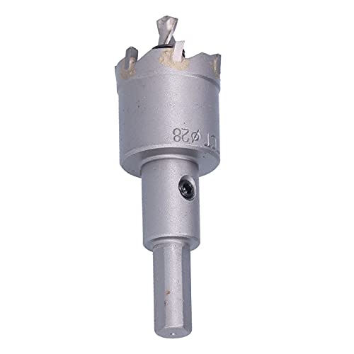 CHICIRIS Neigungwinkel Metallloch Säge Hochgeschwindigkeit Stahl Drei Blätterschneider mit Sechskantschlüssel für Gusseisen, Stahlplatte (28mm) von CHICIRIS