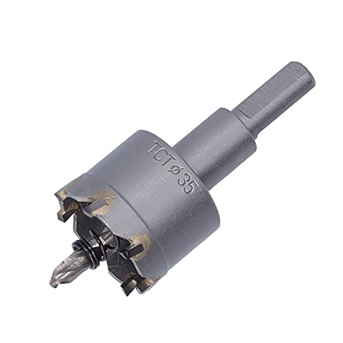 CHICIRIS Neigungwinkel Metallloch Säge Hochgeschwindigkeit Stahl Drei Blätterschneider mit Sechskantschlüssel für Gusseisen, Stahlplatte (35 mm) von CHICIRIS
