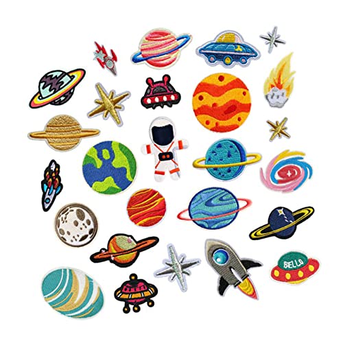 CHICIRIS Planet Style Eisen auf Flecken Leuchtende Farben DIY -Projekte Süße Hutflecken für Kleidung Rucksacktasche CHICIRIS Planet Style Eisen auf Flecken Leuchtende Farben DIY -Projekte Süße Hutflecken für Kleidung Rucksacktasche von CHICIRIS