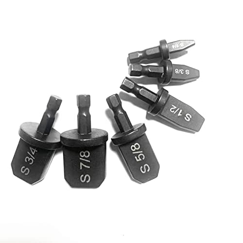 CHICIRIS Rohrschwanzbits mit Stahl aus Dem Stahl Expander Set, 6pcs Rohr Expander -Kit für Klimaanlagen Kupfer, Präzisionswerkzeug für HLK -Anwendungen (Dreieckiger Schaft) von CHICIRIS