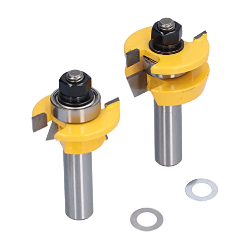 CHICIRIS Router -Bit -Set Langlebige Kantenschneidwerkzeug für Holzbearbeitung 2PCS Kit für Enthusiasten (1/2 Zoll) von CHICIRIS