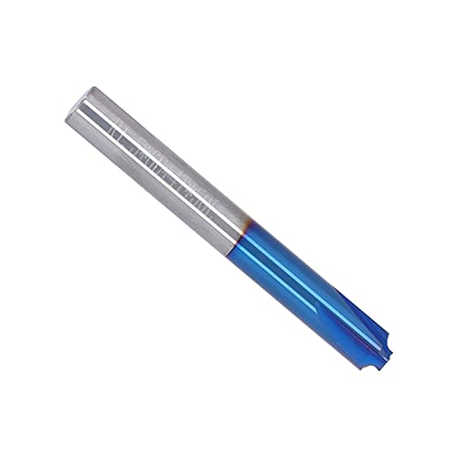 CHICIRIS Router -Bits Wolframstahl Spiraler CNC -Router Bit für Feines Schnitzen und Schneiden, Nanoblau Beschichtung, für Acryl, Nylon, Harz, Holz 1 X Enthalten (R1.5*D6*50L) von CHICIRIS