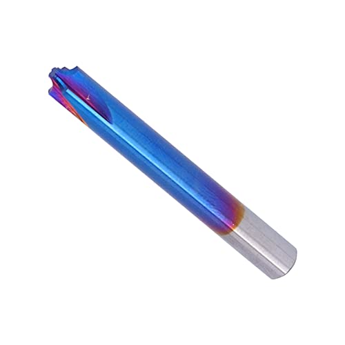 CHICIRIS Router -Bits Wolframstahl Spiraler CNC -Router Bit für Feines Schnitzen und Schneiden, Nanoblau Beschichtung, für Acryl, Nylon, Harz, Holz 1 X Enthalten (R2.0*D6*50L) von CHICIRIS