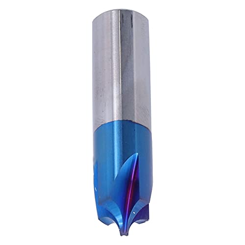 CHICIRIS Router -Bits Wolframstahl Spiraler CNC -Router Bit für Feines Schnitzen und Schneiden, Nanoblau Beschichtung, für Acryl, Nylon, Harz, Holz 1 X Enthalten (R5*D12*50L) von CHICIRIS