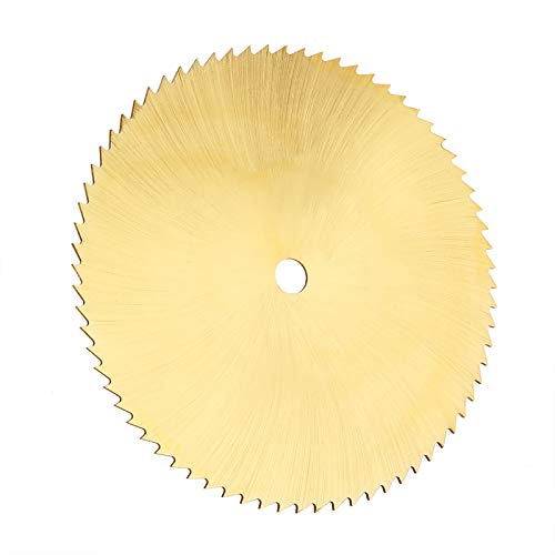 CHICIRIS Sägenklinge für Metallholzbearbeitung Plastikschleife, 80 Mm Hochgeschwindigkeits -Stahl Gold Kleiner Klinge (6MM) von CHICIRIS