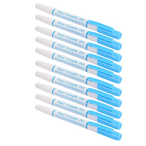 CHICIRIS Stoffstift Wasser Löschbar Marker Schneiderwerkzeuge für Bekleidungsdesigner 10pcs Handwerker Blau, Lila, Rot (BLUE) von CHICIRIS