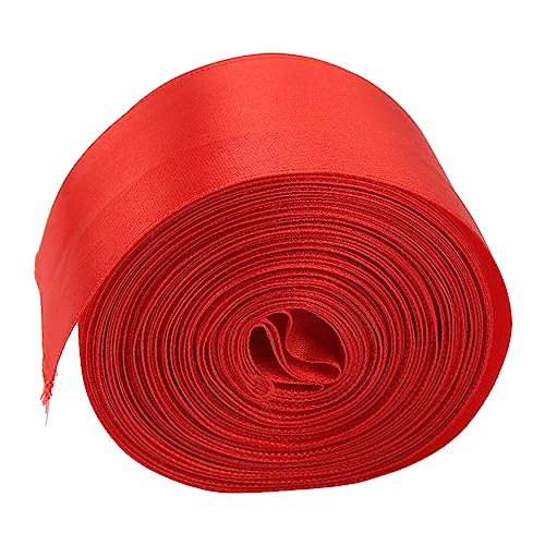 CHICIRIS Strapazierfähiges Sprint-Finish-Line-Satinband, Rotes Race-Finish-Line-Satinband für Schultreffen, Geschenkpaketverpackung, 20 M von CHICIRIS
