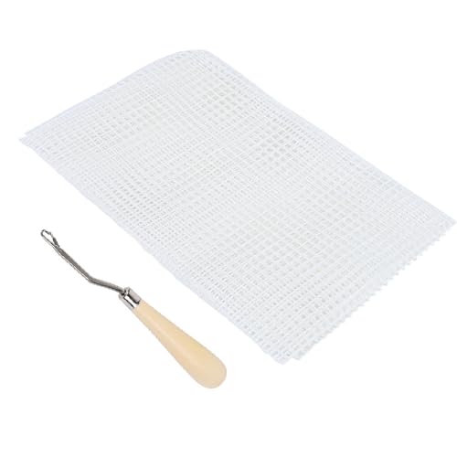 CHICIRIS Teppich -Strick -Maschentuch, Langlebige Glasfaser, Webenwerkzeugkit für Home Textile Craft, Zum Herstellen von Kissen, Teppichen, Wandteppiche (1) von CHICIRIS