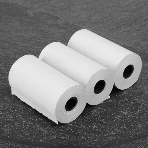 CHICIRIS Thermalpapier 57 Mm 3pcs Druckerzubehör, Langlebig, Geeignet für den Peripage -Drucker, Einfache Betrieb von CHICIRIS