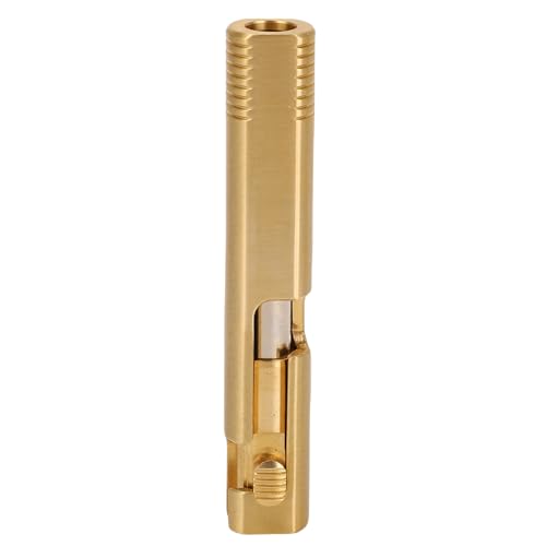 CHICIRIS Tragbarer Mini -Messing -Kugelschreiber, Tragbarer Kleiner Schreibstift, Kugelschreiber mit Kleiner Tasche für Bürogeschäftsreisen (Messingfarbe) von CHICIRIS