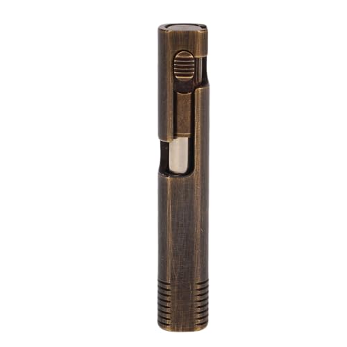 CHICIRIS Tragbarer Mini -Messing -Kugelschreiber, Tragbarer Kleiner Schreibstift, Kugelschreiber mit Kleiner Tasche für Bürogeschäftsreisen (Vintage-Schwarz) von CHICIRIS