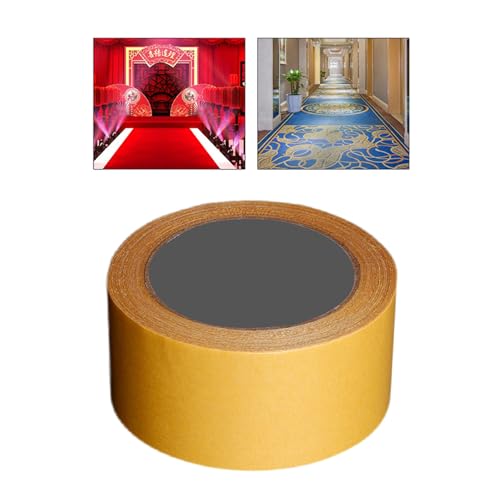CHICIRIS Tuchbasis Abnehmbares Starkes Klebeband, Einfache Montage für Teppiche, Polsterung, Kunsthandwerk, Heimbüro (20 mm*50 m) von CHICIRIS