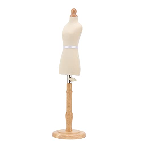 Puppen-Schneiderpuppe, professionelle Schneiderpuppe aus Buchenholz, langlebig, mit Holzsockel für die Präsentation von Kleidung und Kleidern von CHICIRIS