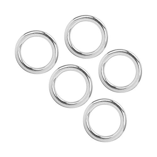 Rostbeständige Edelstahl -Runde Ringe Korrosionsnachweis für Navigationsboote Im Freien, 5 Packung von 5 für das Treiben von Segelhund, Marine Materie (3 * 15mm) von CHICIRIS