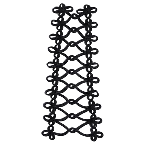 CHICTRY Handgefertigte Patch Dekorative Barock Doppelbrüstige Nähen auf Patches für Kleidung Uniform Applique Schwarz 2 Einheitsgröße CHICTRY Handgefertigte Patch Dekorative Barock Doppelbrüstige Nähen auf Patches für Kleidung Uniform Applique Schwarz 2 Einheitsgröße von CHICTRY