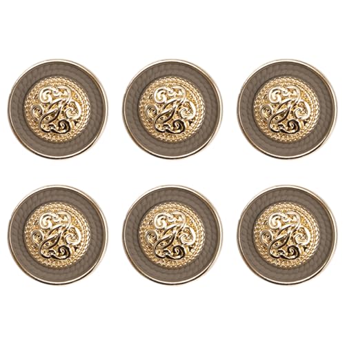 CHICTRY Retro Gold Metallknopf Zarter Mantel Pullover Knopf Zum Nähen Von Kleidung Mäntel Deko Schmuckherstellung Khaki 1 6Pcs Einheitsgröße CHICTRY Retro Gold Metallknopf Zarter Mantel Pullover Knopf Zum Nähen Von Kleidung Mäntel Deko Schmuckherstellung Khaki 1 6Pcs Einheitsgröße von CHICTRY