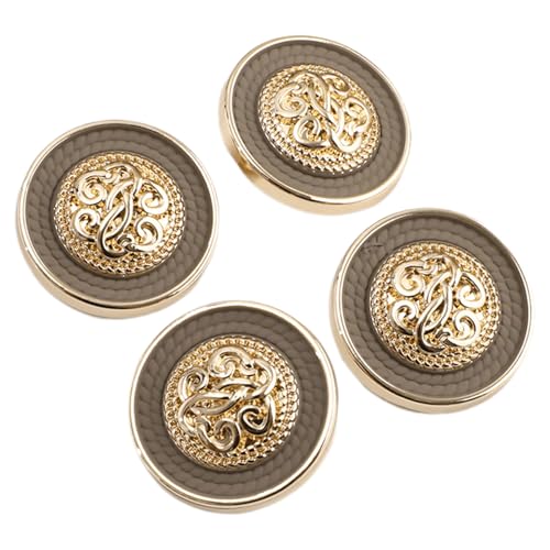CHICTRY Retro Gold Metallknopf Zarter Mantel Pullover Knopf Zum Nähen Von Kleidung Mäntel Deko Schmuckherstellung Khaki 2 4Pcs Einheitsgröße CHICTRY Retro Gold Metallknopf Zarter Mantel Pullover Knopf Zum Nähen Von Kleidung Mäntel Deko Schmuckherstellung Khaki 2 4Pcs Einheitsgröße von CHICTRY