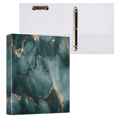 3,8 cm große Ordner mit 3 Ringen, blauer Marmor, goldene Adern, drei Ringordner, dekorativ, hält 200 Blatt, grundlegender Ordner-Organizer für Schule, Büro, Zuhause, 1 Packung 3,8 cm große Ordner mit 3 Ringen, blauer Marmor, goldene Adern, drei Ringordner, dekorativ, hält 200 Blatt, grundlegender Ordner-Organizer für Schule, Büro, Zuhause, 1 Packung von CHIFIGNO