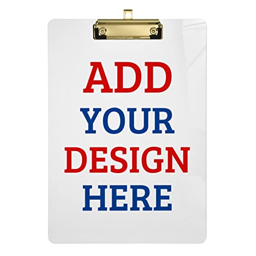CHIFIGNO Individuelles Klemmbrett, personalisierte Acryl-Klemmbretter im A4-Format mit Namen, Text, Bild für Studenten, Lehrer, Bürokamerad, 22,9 x 32,5 cm mit niedrigem Profil-Metallclip CHIFIGNO Individuelles Klemmbrett, personalisierte Acryl-Klemmbretter im A4-Format mit Namen, Text, Bild für Studenten, Lehrer, Bürokamerad, 22,9 x 32,5 cm mit niedrigem Profil-Metallclip von CHIFIGNO