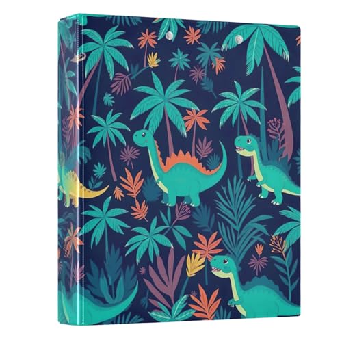 Dekoratives Drei-Ringbuch, 3,8 cm, 3 Ringe für 200 Blatt, vielseitige Ordner für Arbeit, Schule, Büro, niedliche Dinosaurier, Blau, 1 Packung Dekoratives Drei-Ringbuch, 3,8 cm, 3 Ringe für 200 Blatt, vielseitige Ordner für Arbeit, Schule, Büro, niedliche Dinosaurier, Blau, 1 Packung von CHIFIGNO