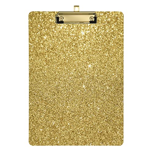 Goldfarbenes Klemmbrett A4 Standardgröße Dekorative Clipboards mit niedrigem Profil Metallclip für Studenten Frauen Mann 22,9 x 31,8 cm Goldfarbenes Klemmbrett A4 Standardgröße Dekorative Clipboards mit niedrigem Profil Metallclip für Studenten Frauen Mann 22,9 x 31,8 cm von CHIFIGNO