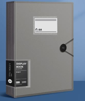 CHIHEUNG Dokumentenmappe mit Kunststoffhüllen und Sicherheitsseil, 60 Taschen, Präsentations-Dokumenten-Organizer für Berichte, Meetings, Büro, 30,7 x 23 x 4 cm, Schwarz, 4 Stück CHIHEUNG Dokumentenmappe mit Kunststoffhüllen und Sicherheitsseil, 60 Taschen, Präsentations-Dokumenten-Organizer für Berichte, Meetings, Büro, 30,7 x 23 x 4 cm, Schwarz, 4 Stück von CHIHEUNG