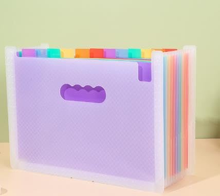 CHIHEUNG Fächermappe mit 13 Fächern, A4-Dokumentenaufbewahrung, Akkordeon-Ordner, Organizer für Büro, Zuhause, Schule, Unterlagen, 33 x 24 cm, bunt, 3 Stück CHIHEUNG Fächermappe mit 13 Fächern, A4-Dokumentenaufbewahrung, Akkordeon-Ordner, Organizer für Büro, Zuhause, Schule, Unterlagen, 33 x 24 cm, bunt, 3 Stück von CHIHEUNG
