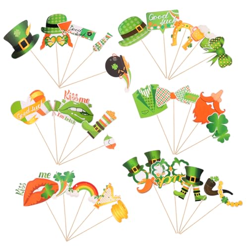 CHILDWEET Fotoautomaten-requisitenset Zum St. Patrick's Day Irisches Partyzubehör Einzigartige Foto-Requisiten für Spaß und Feier CHILDWEET Fotoautomaten-requisitenset Zum St. Patrick's Day Irisches Partyzubehör Einzigartige Foto-Requisiten für Spaß und Feier von CHILDWEET