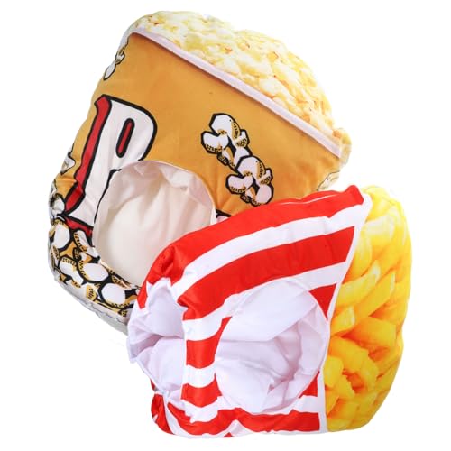 CHILDWEET 1 Satz 2 Stk Verwandlungshut Für Haustiere Partyhüte Für Gefüllte Pommes Frites Plüsch-popcorn-hüte Hamburger-kostüm Pommes-frites-kostümhut Pommes-frites-hüte Pp Baumwolle Rot CHILDWEET 1 Satz 2 Stk Verwandlungshut Für Haustiere Partyhüte Für Gefüllte Pommes Frites Plüsch-popcorn-hüte Hamburger-kostüm Pommes-frites-kostümhut Pommes-frites-hüte Pp Baumwolle Rot von CHILDWEET