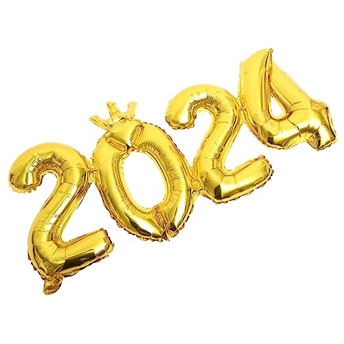CHILDWEET 2024 Anzahl Ballon Set Urlaub Dekorative Ballons Riesige Aluminiumfolie Nummer Für Party von CHILDWEET