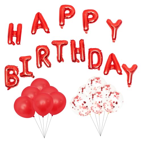 CHILDWEET Festival-Ballonbogen-Set 16-Zoll-Folienballons mit „Happy Birthday“-Buchstaben Dekoration für Partys von CHILDWEET