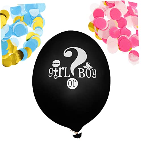 CHILDWEET 1 Satz Ballons zum Aufdecken des Geschlechts des Babys Konfetti-Gender-Ballons Luftballons Ornament Partyballons enthüllen Ballon für Jungen oder Mädchen Emulsion von CHILDWEET