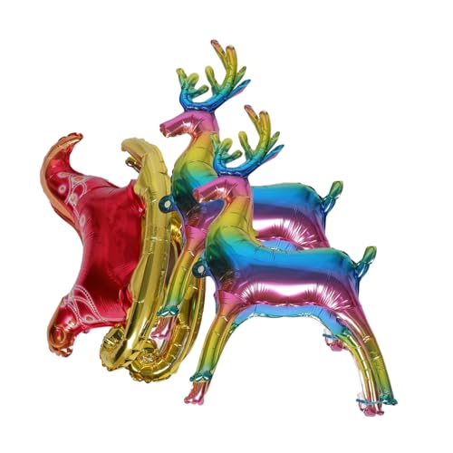 CHILDWEET Aluminium-ballon Elchschlitten Für Weihnachten Dekorative Elchballons Folie Weihnachtsdekor Partybedarf CHILDWEET Aluminium-ballon Elchschlitten Für Weihnachten Dekorative Elchballons Folie Weihnachtsdekor Partybedarf von CHILDWEET