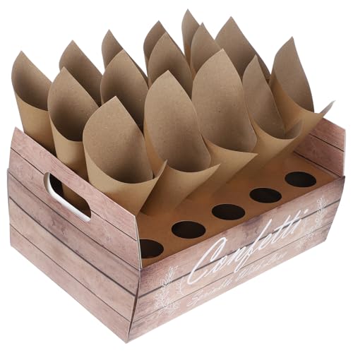 CHILDWEET 1 Satz Hochzeitsblütenkegel Wursttüten metallisches Konfetti hochzeit konfetti Cannoli Vor geschenkverpackung vintage hochzeit Konfetti-Halter Pommes Papier CHILDWEET 1 Satz Hochzeitsblütenkegel Wursttüten metallisches Konfetti hochzeit konfetti Cannoli Vor geschenkverpackung vintage hochzeit Konfetti-Halter Pommes Papier von CHILDWEET