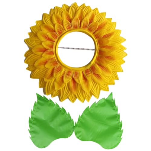 CHILDWEET 1 Satz Kopfschmuck Aus Sonnenblumen Bausatz Hüte Für Damen Lustiges Sonnenblumenkostüm Cosplay-blumenkopfbedeckung Sonnenblumen-kostüm-Partyhut Blumenkostüm Für Mädchen Seidentuch CHILDWEET 1 Satz Kopfschmuck Aus Sonnenblumen Bausatz Hüte Für Damen Lustiges Sonnenblumenkostüm Cosplay-blumenkopfbedeckung Sonnenblumen-kostüm-Partyhut Blumenkostüm Für Mädchen Seidentuch von CHILDWEET