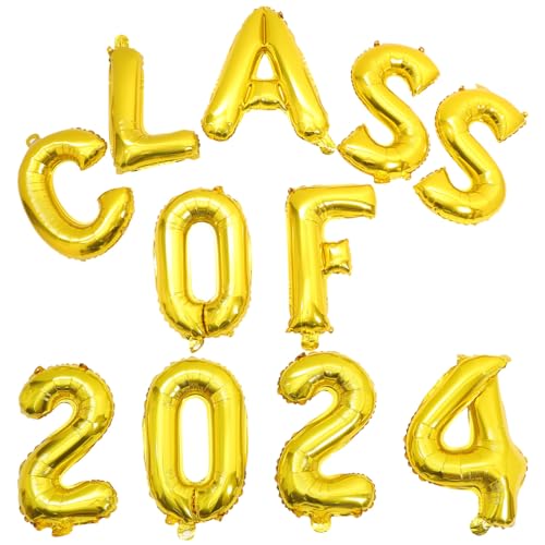 CHILDWEET Congrats Grad Ballons Set für Party-Dekorationen 2024 Graduierung Themen Ballon Bogen Kit Banner CHILDWEET Congrats Grad Ballons Set für Party-Dekorationen 2024 Graduierung Themen Ballon Bogen Kit Banner von CHILDWEET